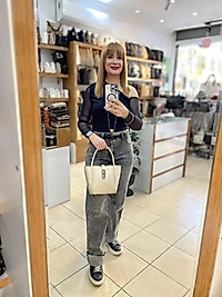 Özel Üretim El Çantası ve Omuz Askılı Krem Modelimiz